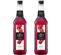 Sirop 1883 Routin Grenadine - Bouteille plastique - 2 x 1 L