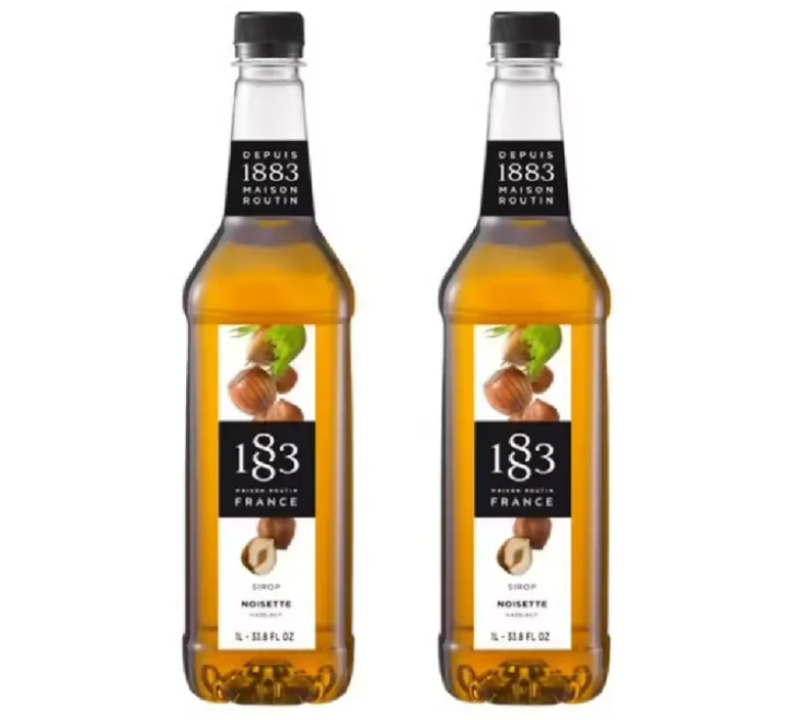 Sirop 1883 Routin Noisette - Bouteille Plastique - 2 x 1 L
