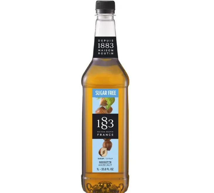 Sirop 1883 Routin Noisette sans sucre - Bouteille Plastique - 1L