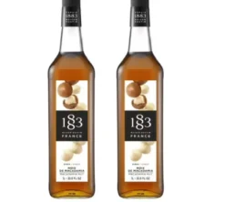 Sirop 1883 Routin Noix de Macadamia - Bouteille Plastique - 2 x 1 L