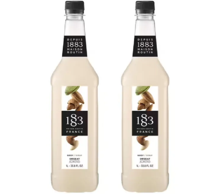 Sirop 1883 Routin Orgeat - Bouteille plastique - 1L x2
