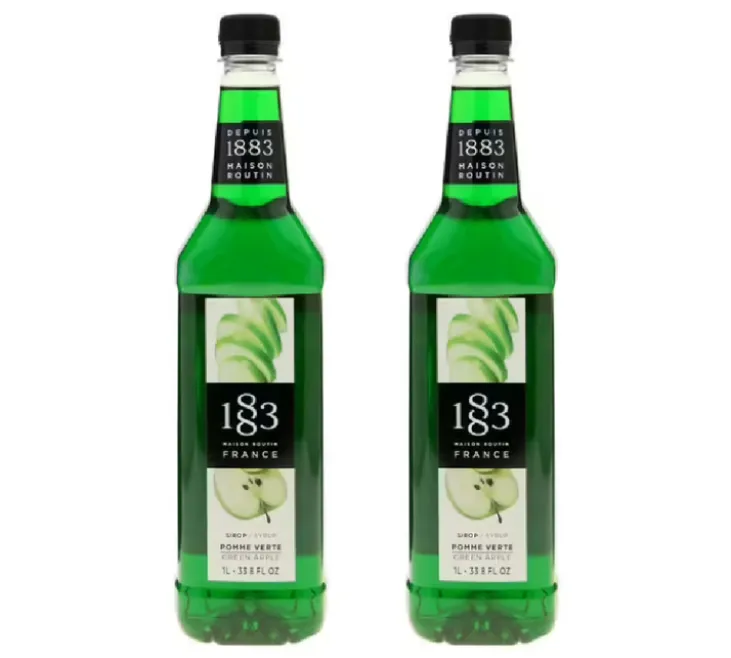Sirop 1883 Routin Pomme Verte - Bouteille Plastique - 2 x 1 L