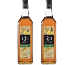 Sirop Vanille BIO - Bouteille verre - 1883 ROUTIN 2 x 1 L