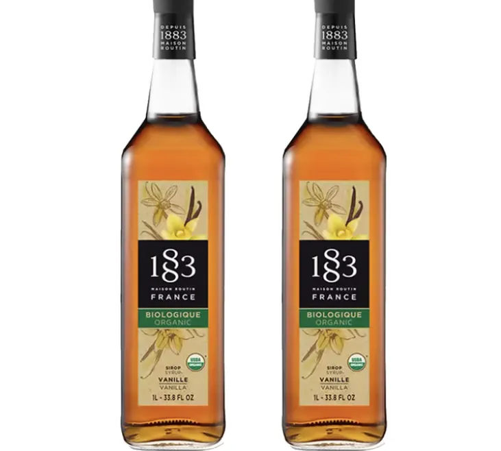 Sirop Vanille BIO - Bouteille verre - 1883 ROUTIN 2 x 1 L
