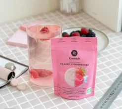 Solid drinks fraise et framboise bio - 12 pastilles - QWETCH