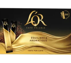 80 sticks - Café soluble - Pur Arabica - L'OR