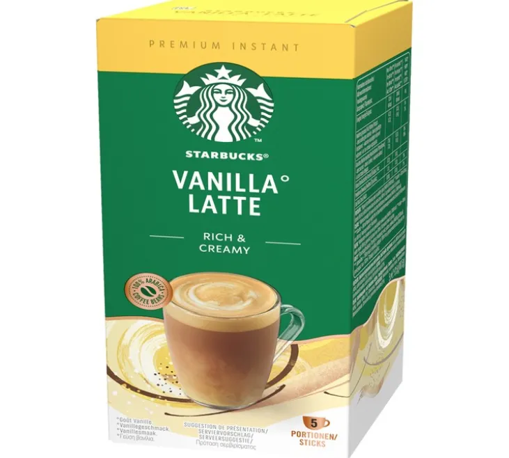 5 sticks - Café soluble - Vanilla Latte - STARBUCKS