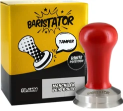 Tamper café BARISTATOR 58.6mm haute précision Bois Rouge