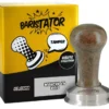 Tamper café BARISTATOR 57.3 mm haute précision manche Bois foncé