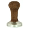 Tamper café MOTTA 58 mm base acier convexe et manche bois foncé