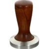 Tamper café Motta 58 mm base plate en acier et manche en bois