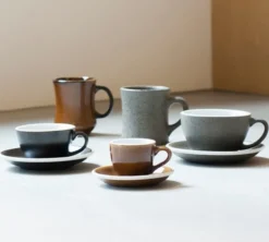 6 Tasses Cappuccino et sous-tasses Egg 20 cl Black - Loveramics