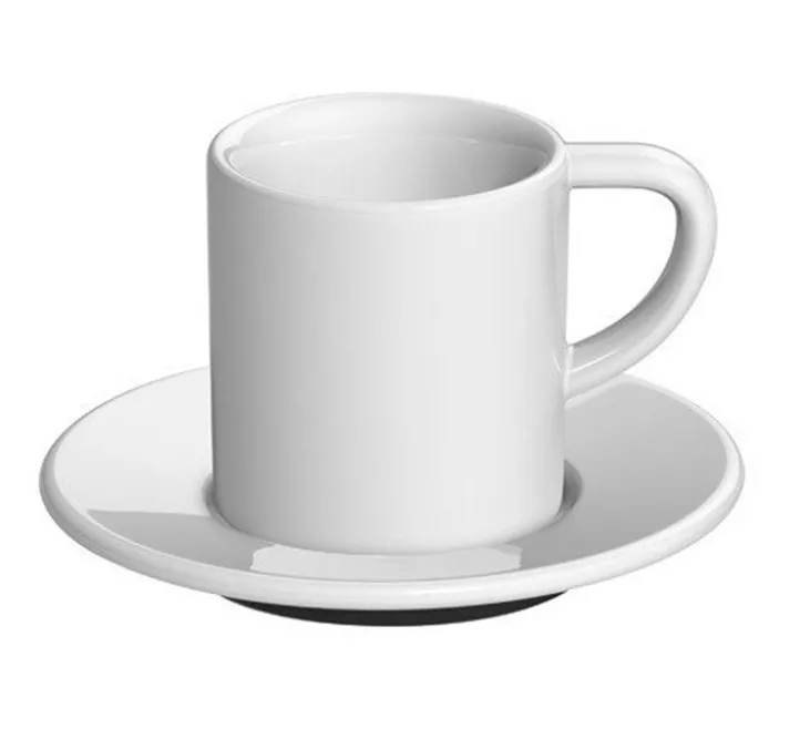 6 Tasses et sous-tasses Espresso Bond 8 cl Blanc - Loveramics