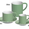 6 Tasses et sous-tasses Espresso Bond 8 cl Rouge - Loveramics