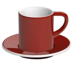 6 Tasses et sous-tasses Espresso Bond 8 cl Rouge - Loveramics