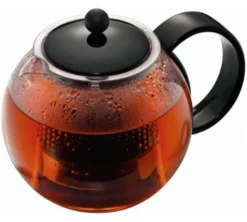 Théière à piston acrylique 1 L BODUM Assam noire