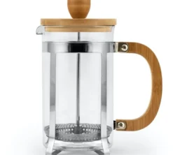 Théière à piston Inox et Bambou 60cl H&H Nordic