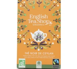 Thé Noir de Ceylan Bio & Equitable - 20 sachets - FAIRTRADE - ENGLISH TEA SHOP