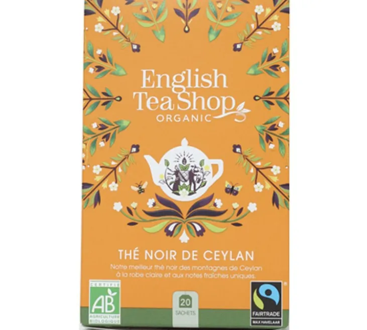 Thé Noir de Ceylan Bio & Equitable - 20 sachets - FAIRTRADE - ENGLISH TEA SHOP