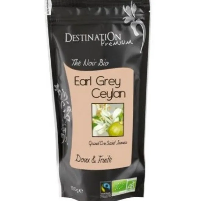 Thé Noir Eark Grey Ceylan N°6 Bio & Equitable - Vrac 100 g - DESTINATION