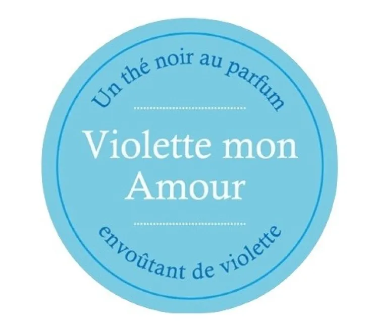 Thé Noir Violette mon Amour - Vrac 100 g - COMPTOIR FRANÇAIS DU THÉ