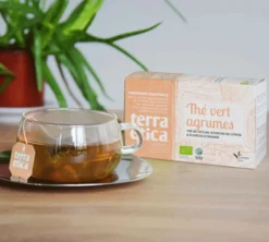 Thé Vert Agrumes Bio & Equitable - 20 sachets - TERRA ETICA