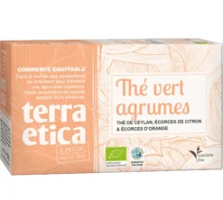 Thé Vert Agrumes Bio & Equitable - 20 sachets - TERRA ETICA