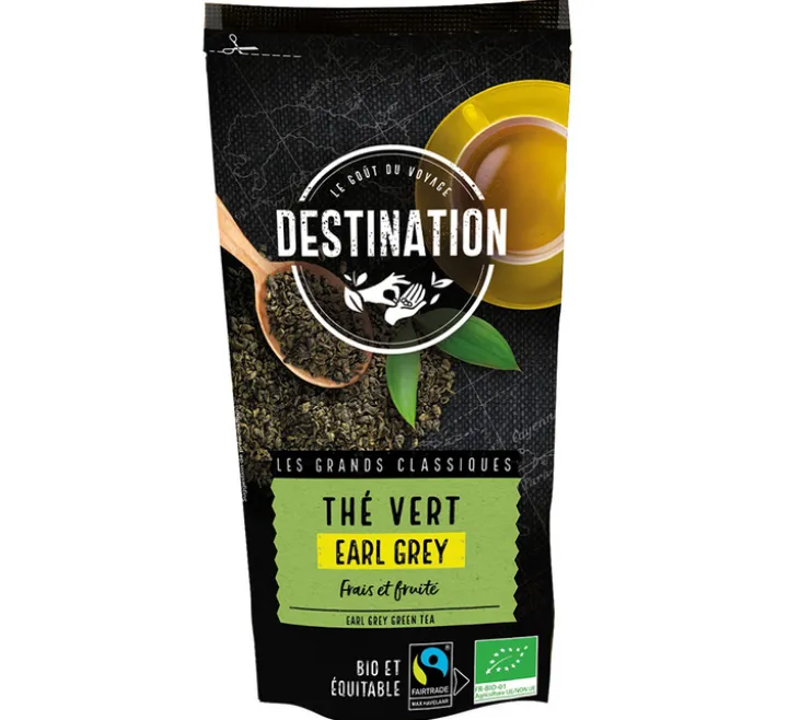 Thé Vert Earl Grey N°8 Bio & Equitable - Vrac 80 g - DESTINATION