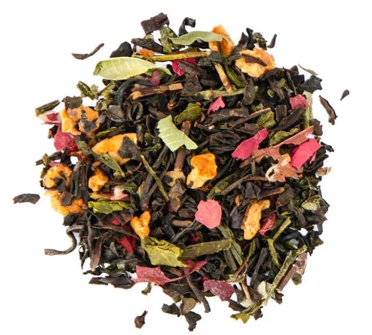 Thé Vert et Noir La Vigne Enchantée - Vrac 100 g - COMPTOIR FRANÇAIS DU THÉ