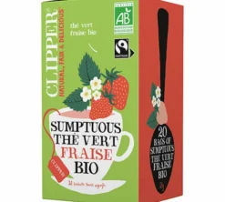 Thé Vert Fraise Sumptuous Bio & Equitable - 20 sachets - CLIPPER