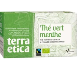 Thé Vert Menthe Bio & Equitable - 20 sachets - Terra Etica