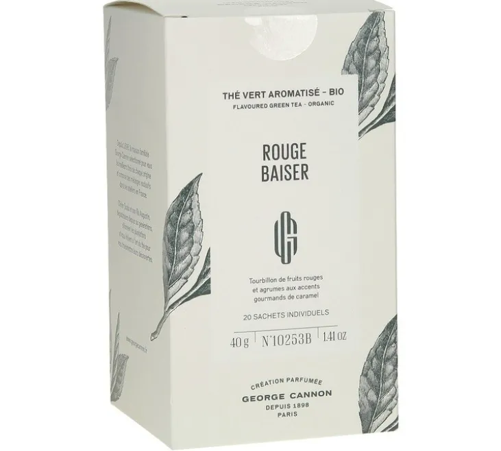 Thé Vert Rouge Baiser Bio - 20 sachets - GEORGE CANNON