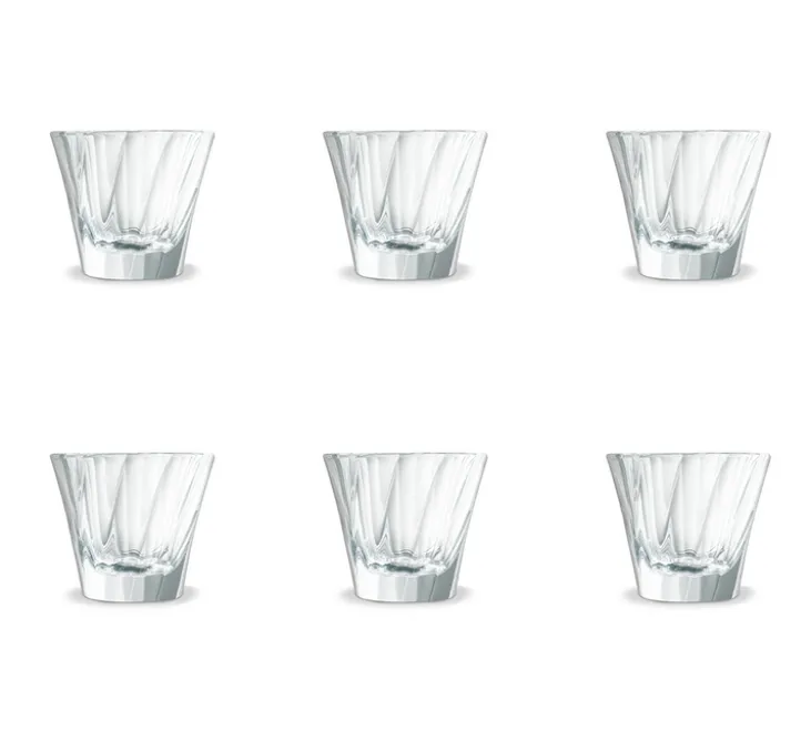6 Twisted Espresso Glass 70 ml - Loveramics