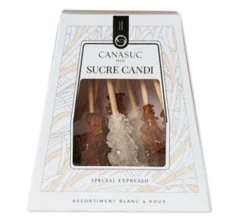 Valisette Bâton Sucre de Canne Blanc & Ambré pour Expresso - 10 bâtonnets - CANASUC