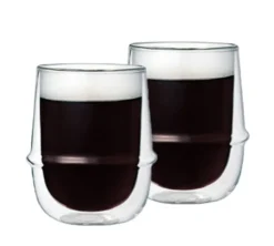 2 Verres double paroi Kronos 25 cl - KINTO