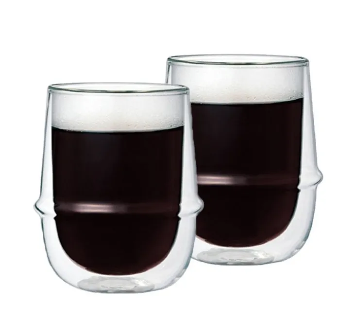 2 Verres double paroi Kronos 25 cl - KINTO