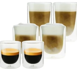 6 Verres double paroi Mila 10cl, 25cl et 35cl - PYLANO