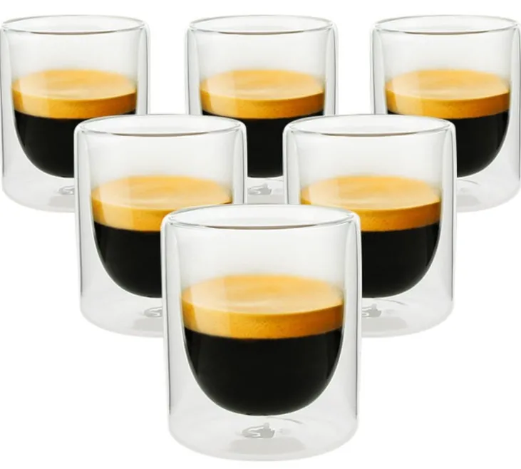 6 Verres double paroi Mila 10 cl - PYLANO