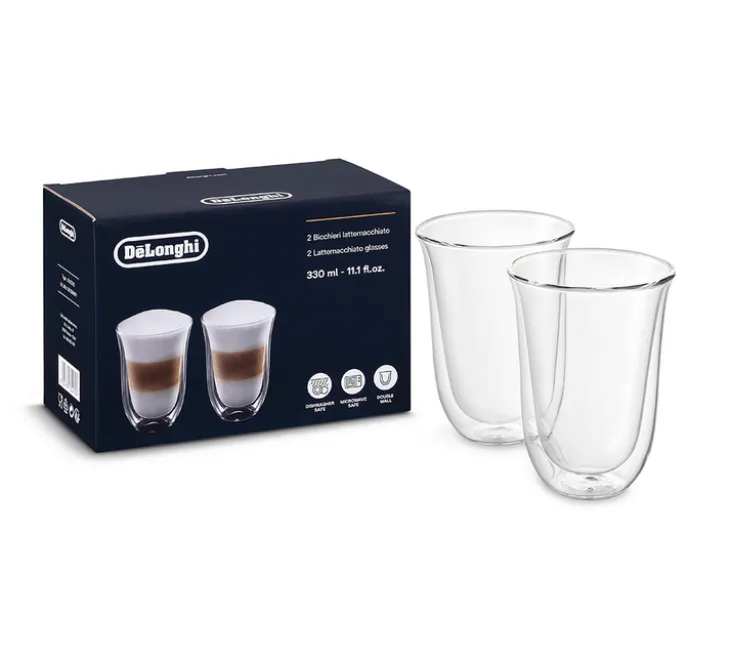 2 verres Latte 33 cl - DELONGHI