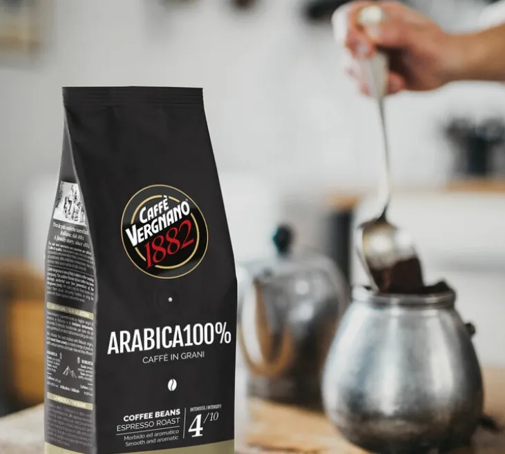 4 x 250 g - Café en grain - 100% Arabica - CAFFÈ VERGNANO