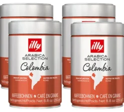 4 x 250 g - Café en grain - Arabica Sélection Colombie - ILLY