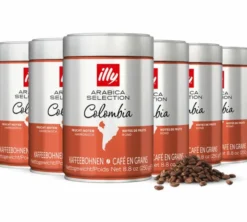 6 x 250 g - Café en grain - Arabica Sélection Colombie - ILLY