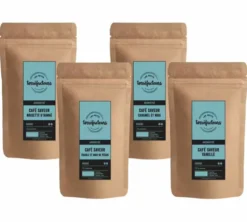 4 x 125 g - Café en grain aromatisé - Pack découverte saveurs gourmandes LES PETITS TORRÉFACTEURS