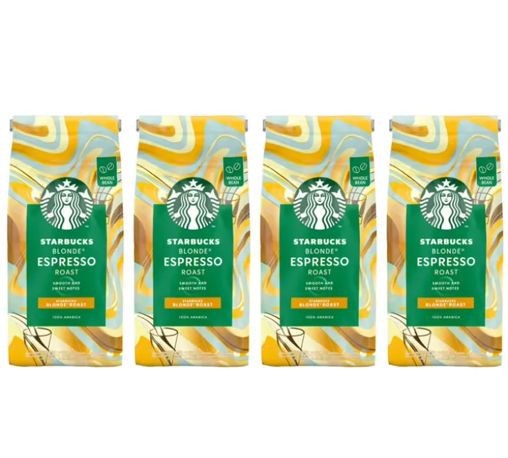 4 x 450 g - Café en grain - Blonde Espresso Roast - STARBUCKS