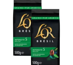 2 x 500 g - Café en grain - Brésil - L'OR