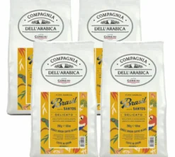 4 x 250 g - Café en grain - Brésil Santos - CORSINI