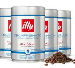 4 x 250 g - Café en grain - Décaféiné Torréfaction Classico - ILLY