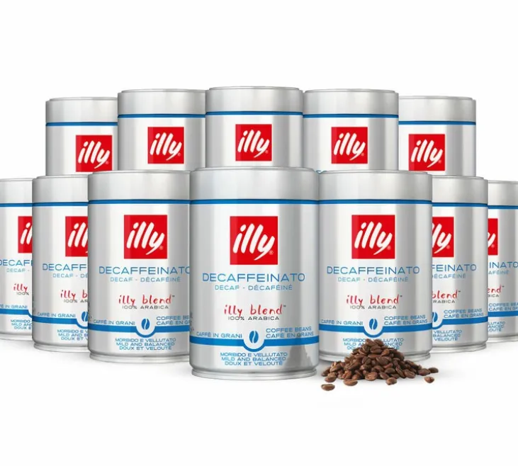 12 x 250 g - Café en grain - Décaféiné Torréfaction Classico - ILLY