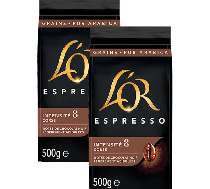 2 x 500 g - Café en grain - Espresso - L'OR