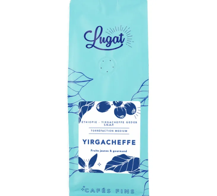 4 x 250 g - Café en grain - Ethiopie Yirgacheffe - LUGAT